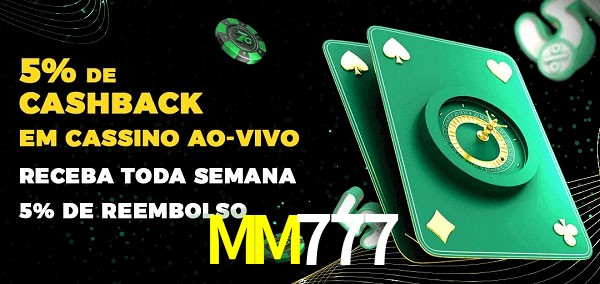Promoções do cassino ao Vivo MM777